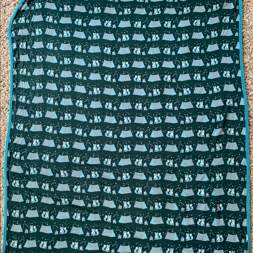 Kickee pants Camping Fox swaddle blanket